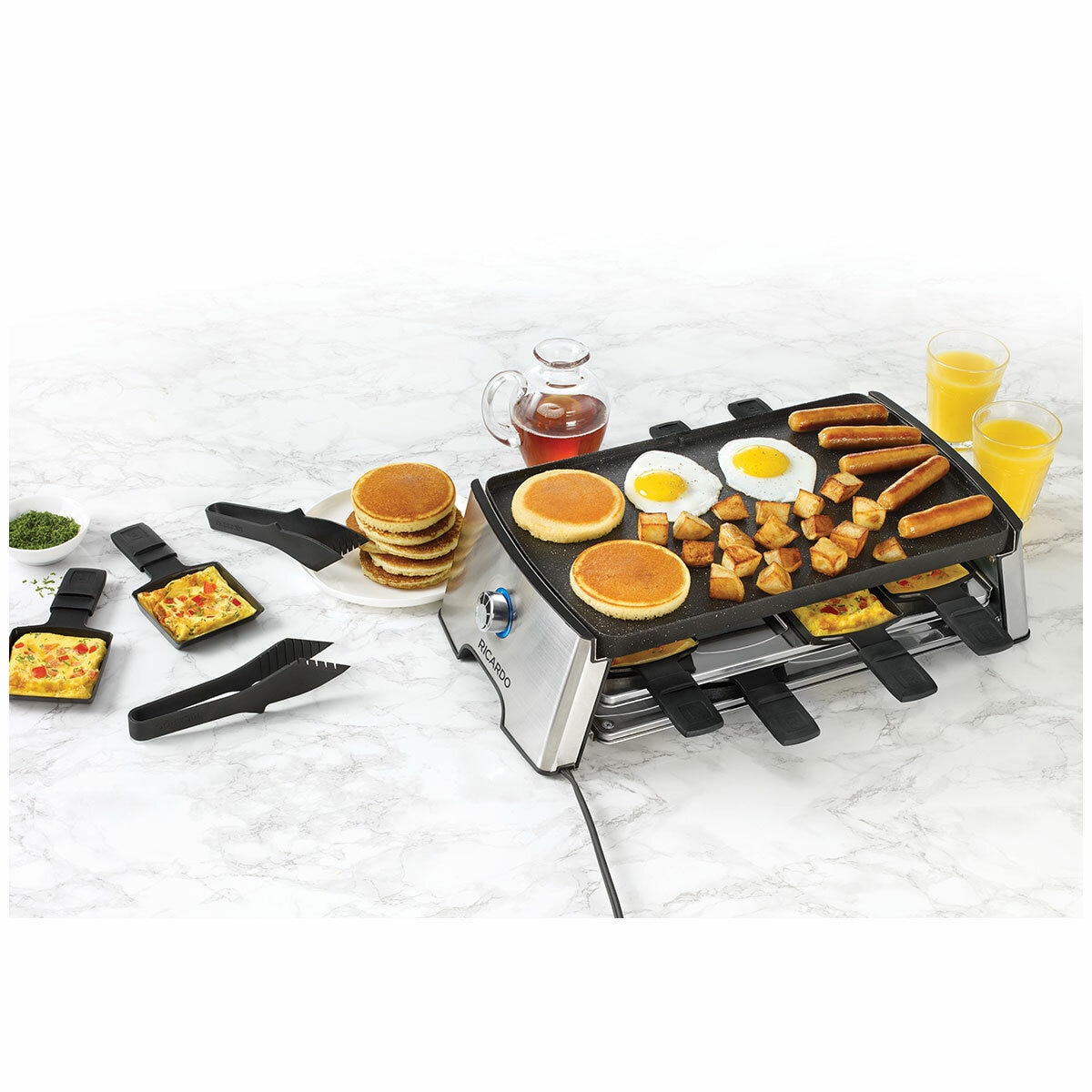 Ricardo The Rock Reversible Raclette Party Grill