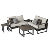 Agio Maricopa Woven Sectional Seating 5 Piece Set