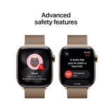Apple Watch Series 11 GPS + Cellular 46mm Gold Titanium Case with Gold Milanese Loop - S/M Apple Watch Series 11 GPS + Cellular 46mm Gold Titanium Case with Gold Milanese Loop - S/M
