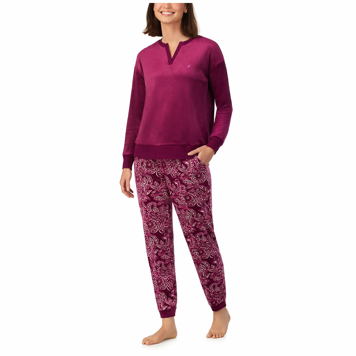 Nautica Women's Fleece PJ Set