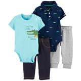 Carters 4pc Infant Layette - Boys Aliskater