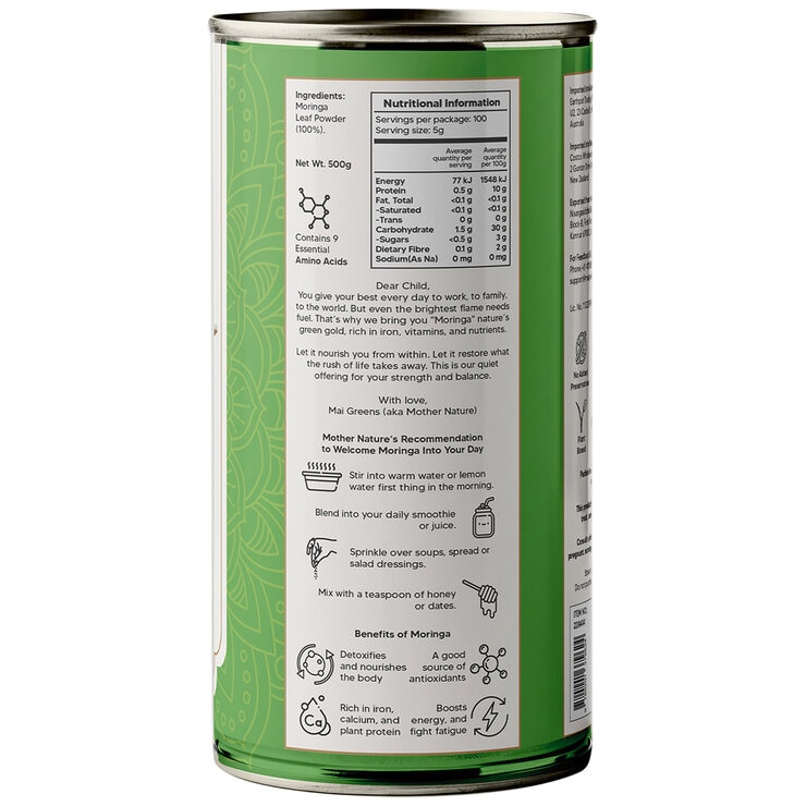 Mai Greens Moringa Powder 500g