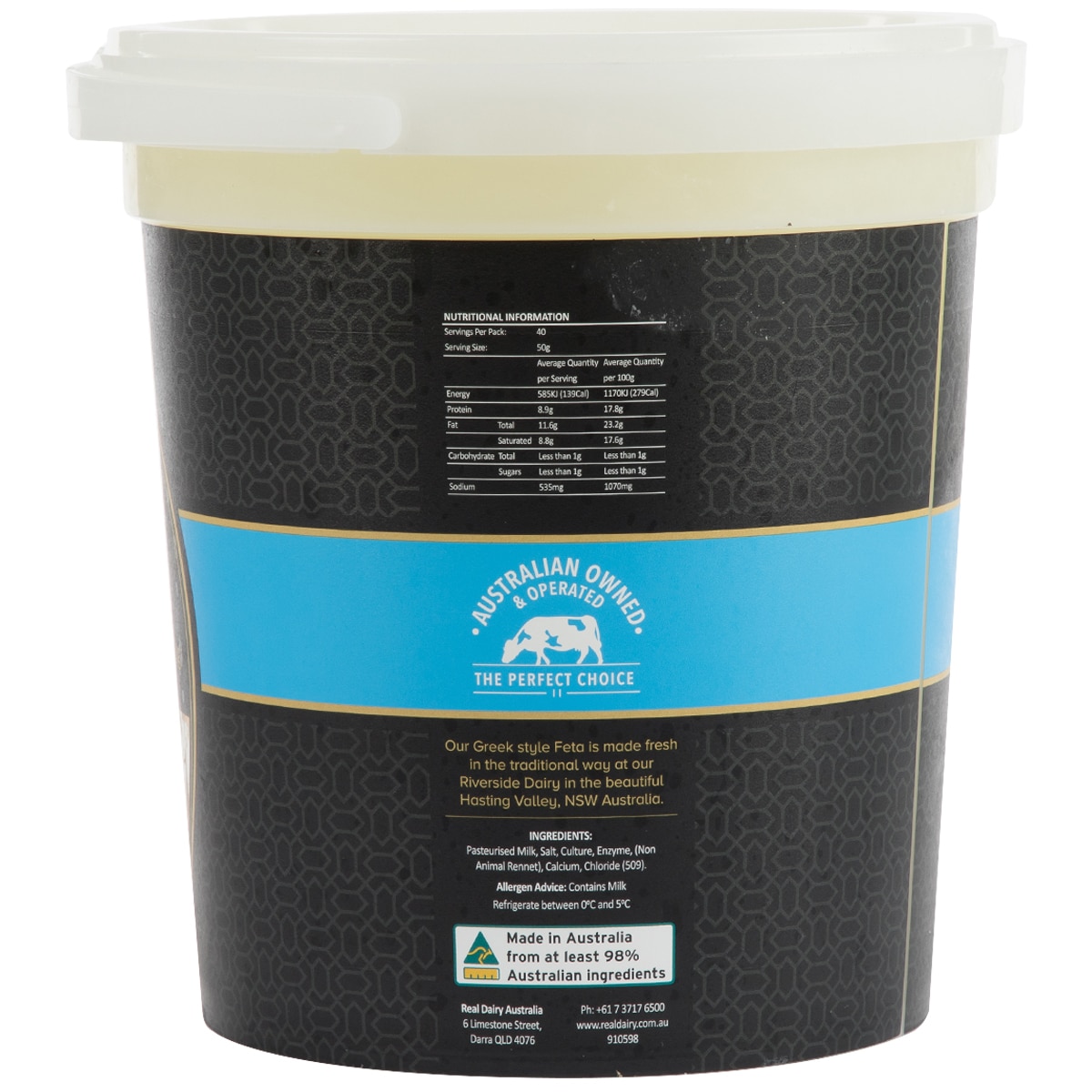 Real Dairy Greek Style Feta 2kg