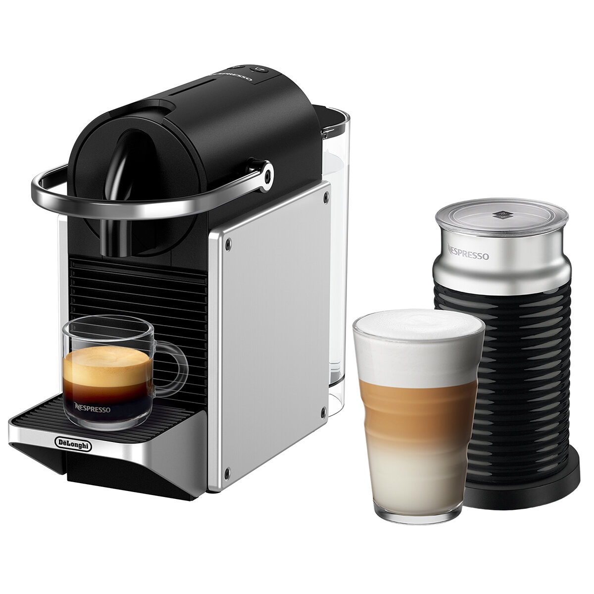 De'Longhi Nespresso Original Pixie Capsule Coffee Machine with Aeroccino3 EN127.SAE