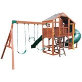 KidKraft Boulder Bluff 2 in 1 Wooden Playcentre and Swing Set