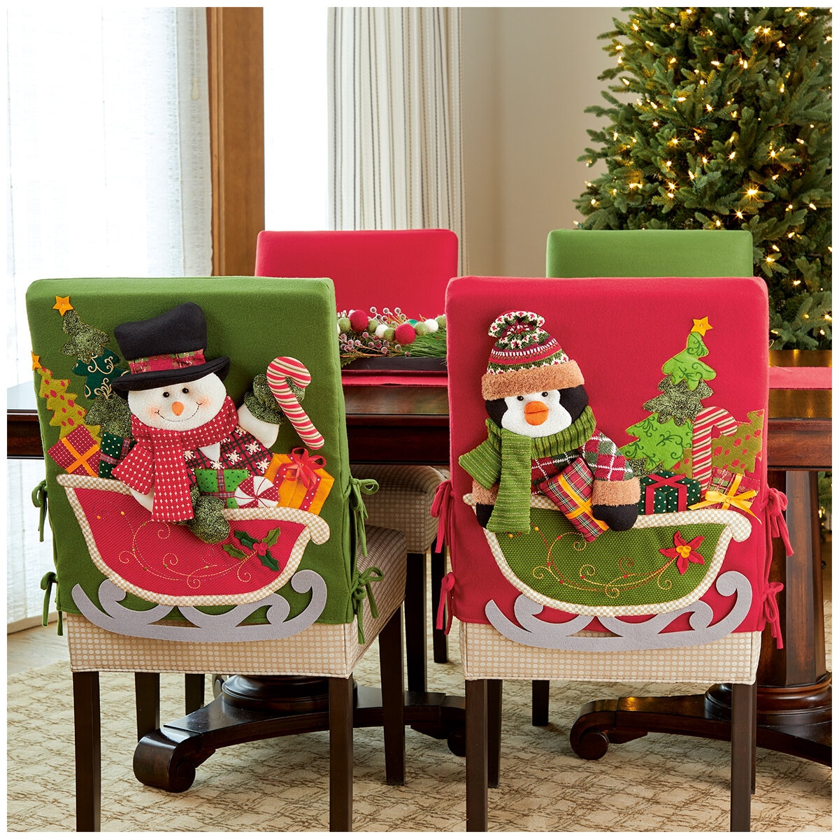 Christmas Chair Covers 2 Pack