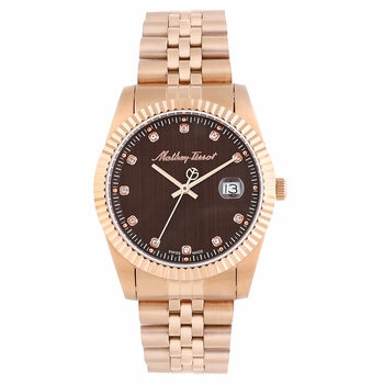 Mathey-Tissot Rose Gold Steel Brown Dial Men's Watch H710PRM