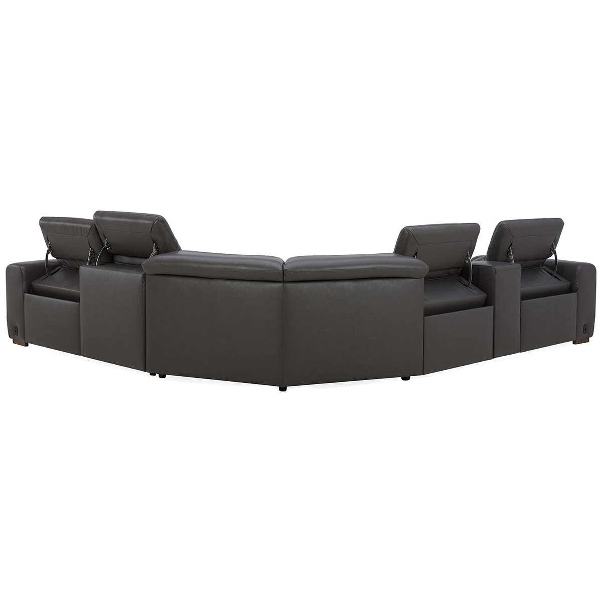 Aiden & Ivy Leather Power Reclining Sectional