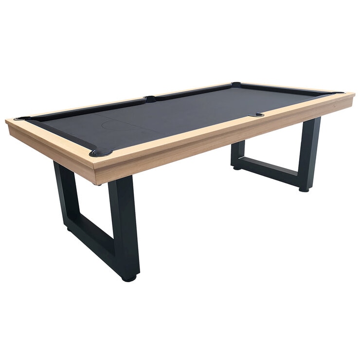 Odyssey 7ft Pool Table Natural Wood Charcoal Felt