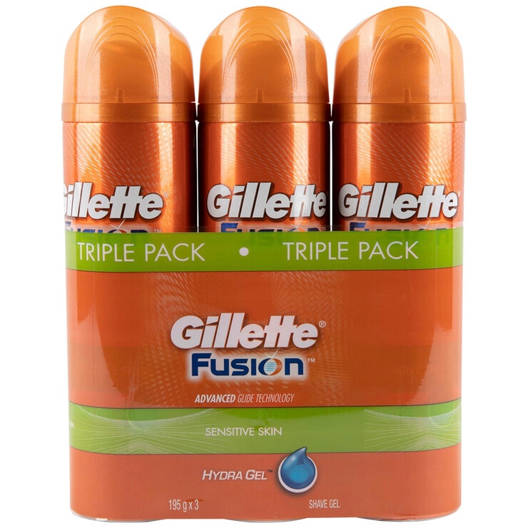 Gillette Fusion Proglide Hydro Shave Gel 3 x 170 gram Gillette Fusion Proglide Hydro Shave Gel 3 x 170 gram