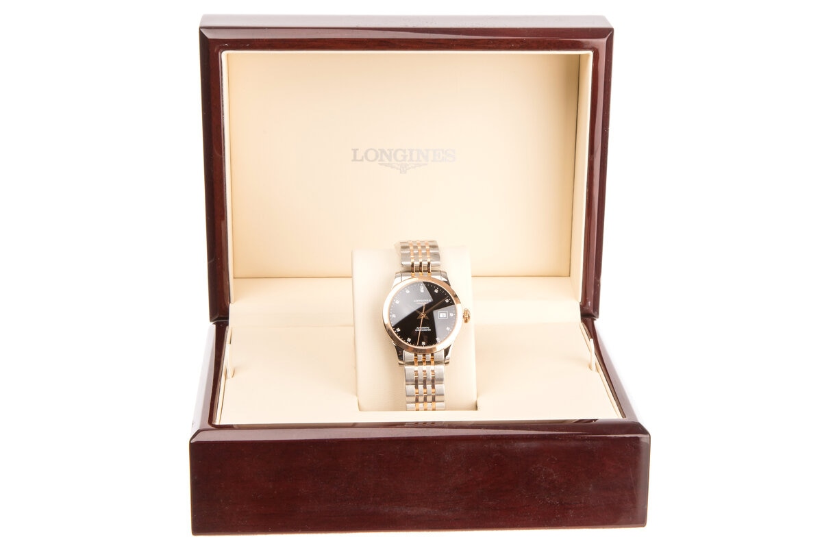 Longines Record Chronometer Pink Gold Two Tone Women's Watch L23215577