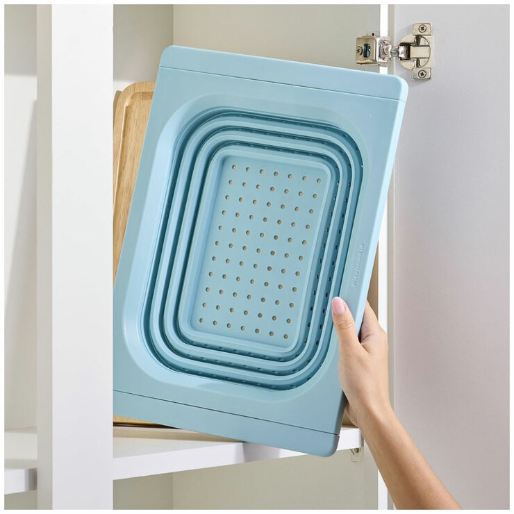 KitchenAid Expandable And Collapsible Colander 3.8L Blue