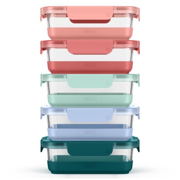 Ello Meal Prep Glass Storage 10 Piece Set