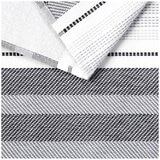 Culinary Classic Shelby Kitchen Towel 8 Pack Black