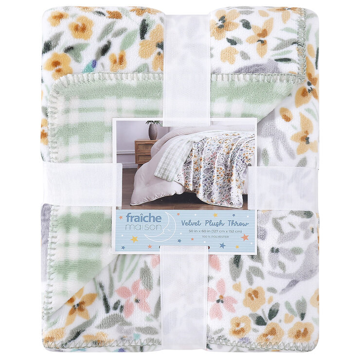 Fraiche Maison Velvet Plush Throw 127cm x 152cm Fraiche Maison Velvet Plush Throw 127cm x 152cm