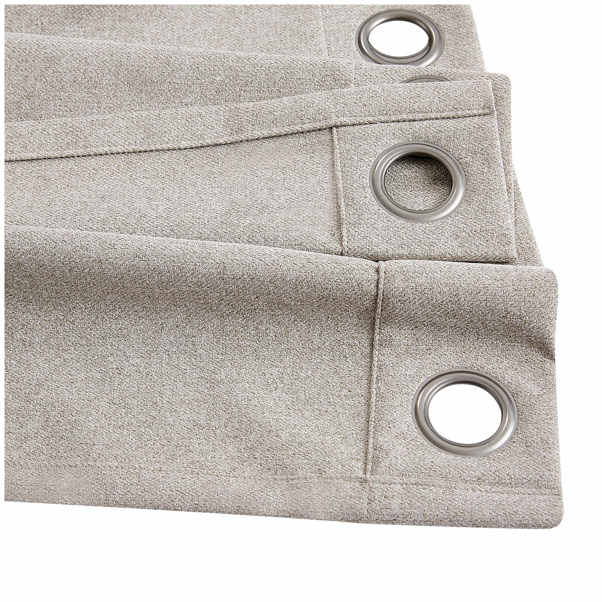 Piper Blackout Curtain Window Panel 2 Pack Beige