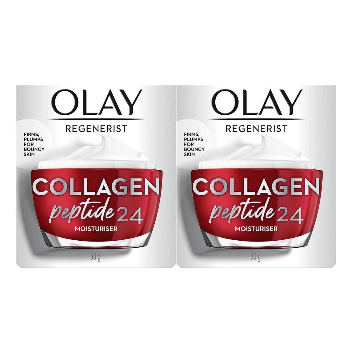 Olay Regenerist Collagen Peptide24 Moisturiser 2 x 50g