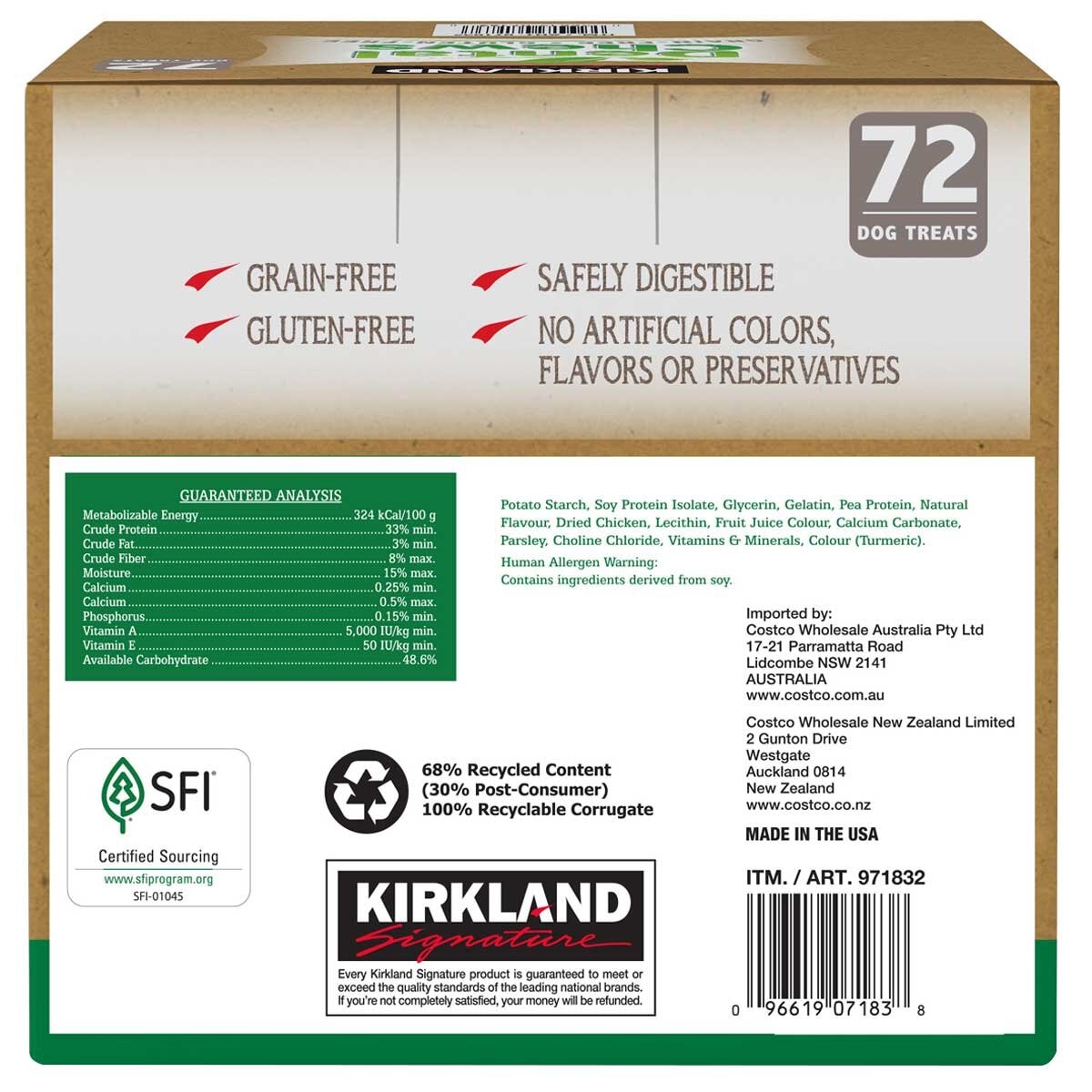 Kirkland Signature Dental Chews 72 Count