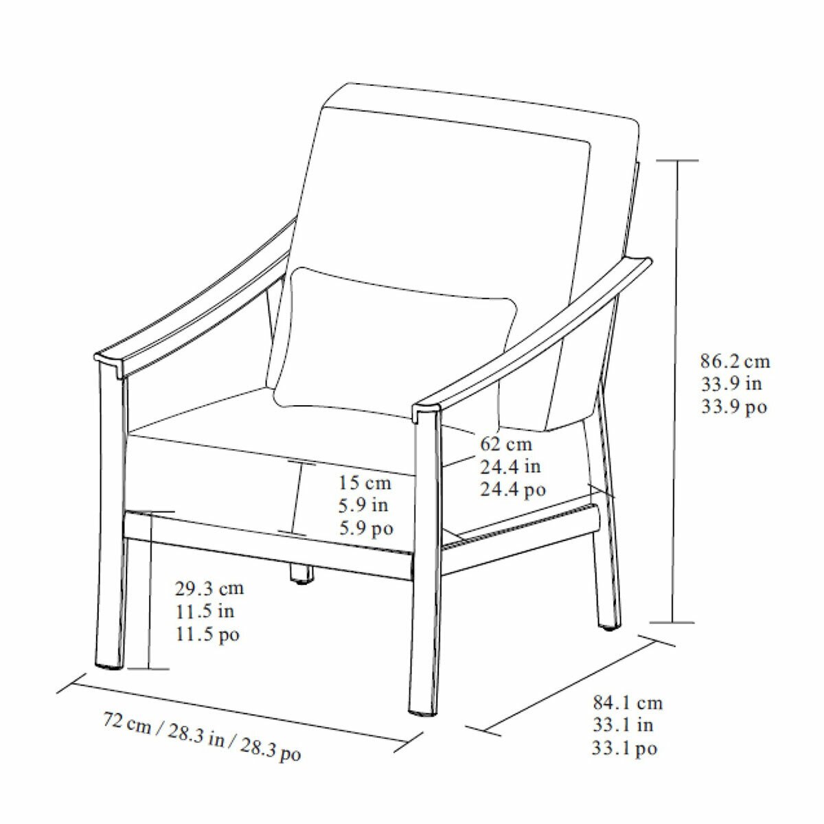 Agio Stinsley 4 Piece Seating Set
