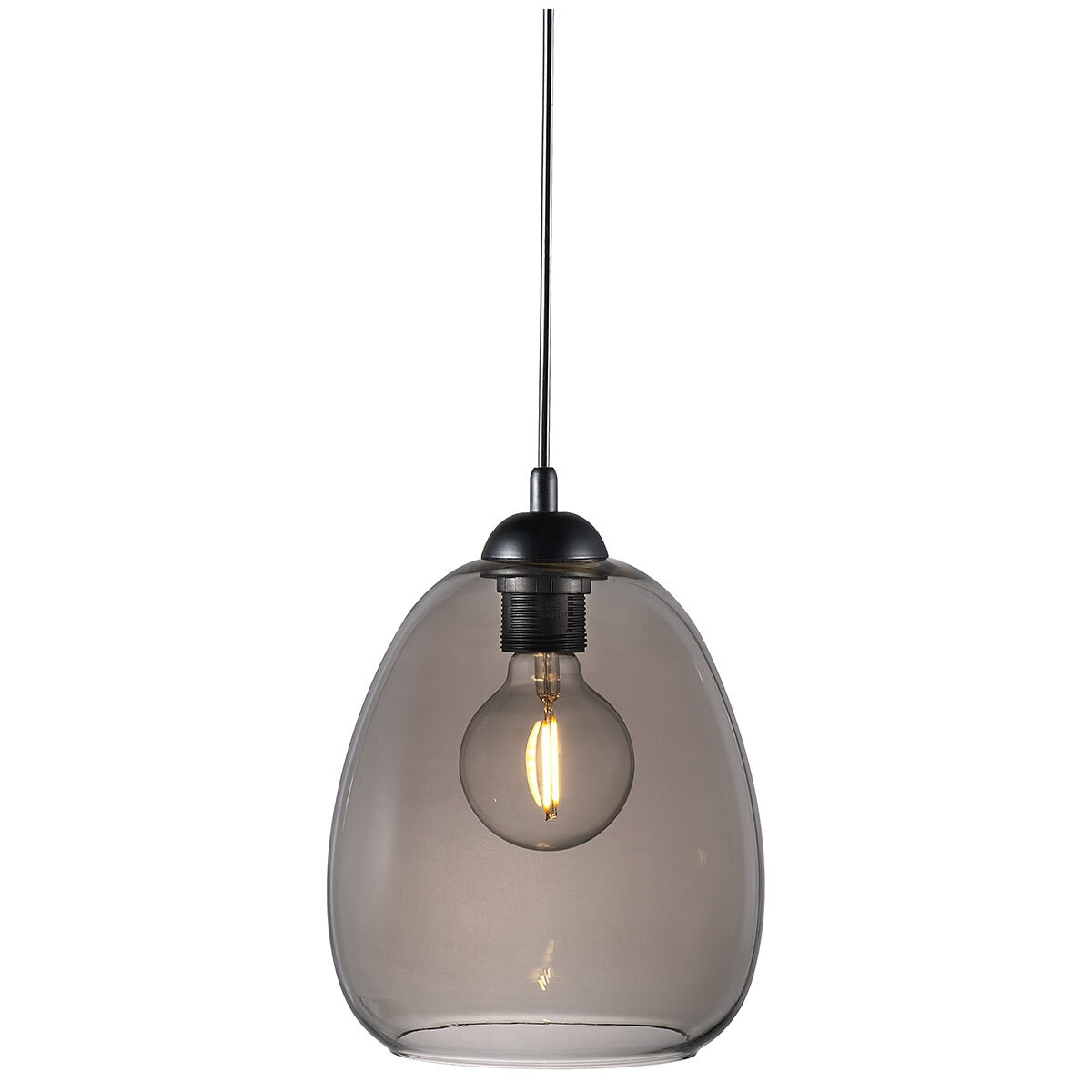 Nordlux Dillon Pendant Smoked Glass E27