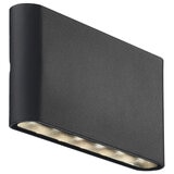Nordlux Kinver Wall Black Metal IP54 8w 2x400Lm 3K