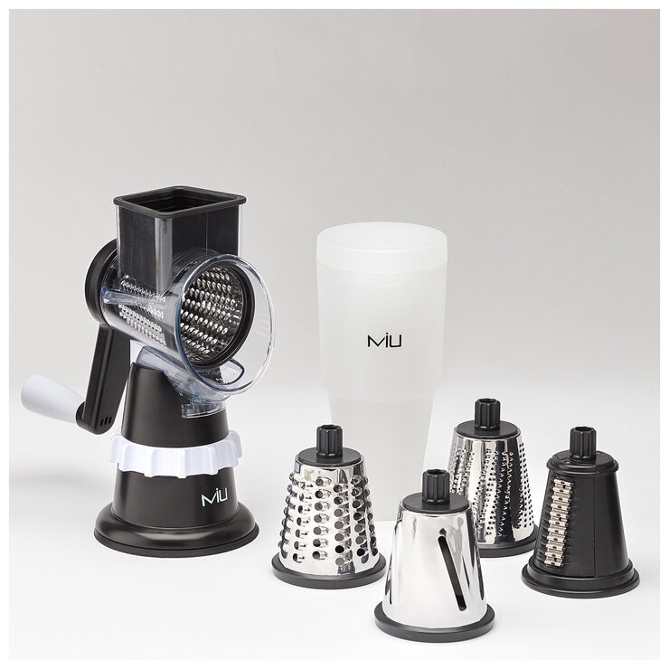 MIU Rotary Food Grater With 5 Replaceable Drums MIU Rotary Food Grater With 5 Replaceable Drums