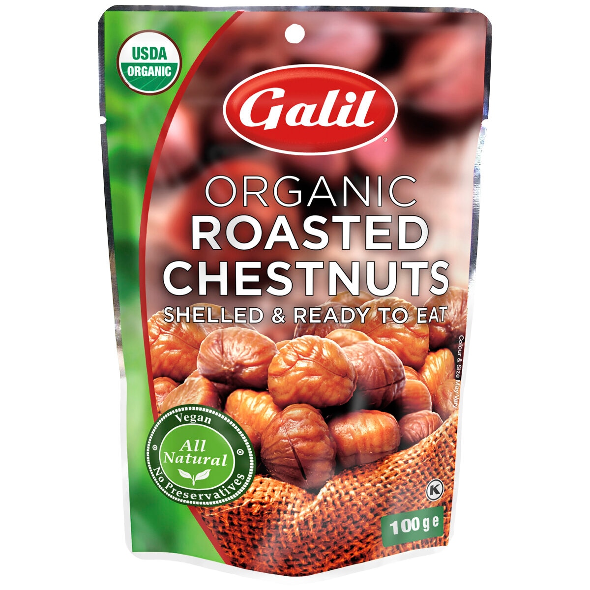 Galil Organic Roasted Chestnuts 10 x 100g Costco Australia
