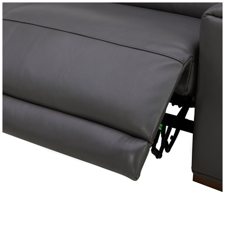 Aiden & Ivy Leather Power Reclining Sectional