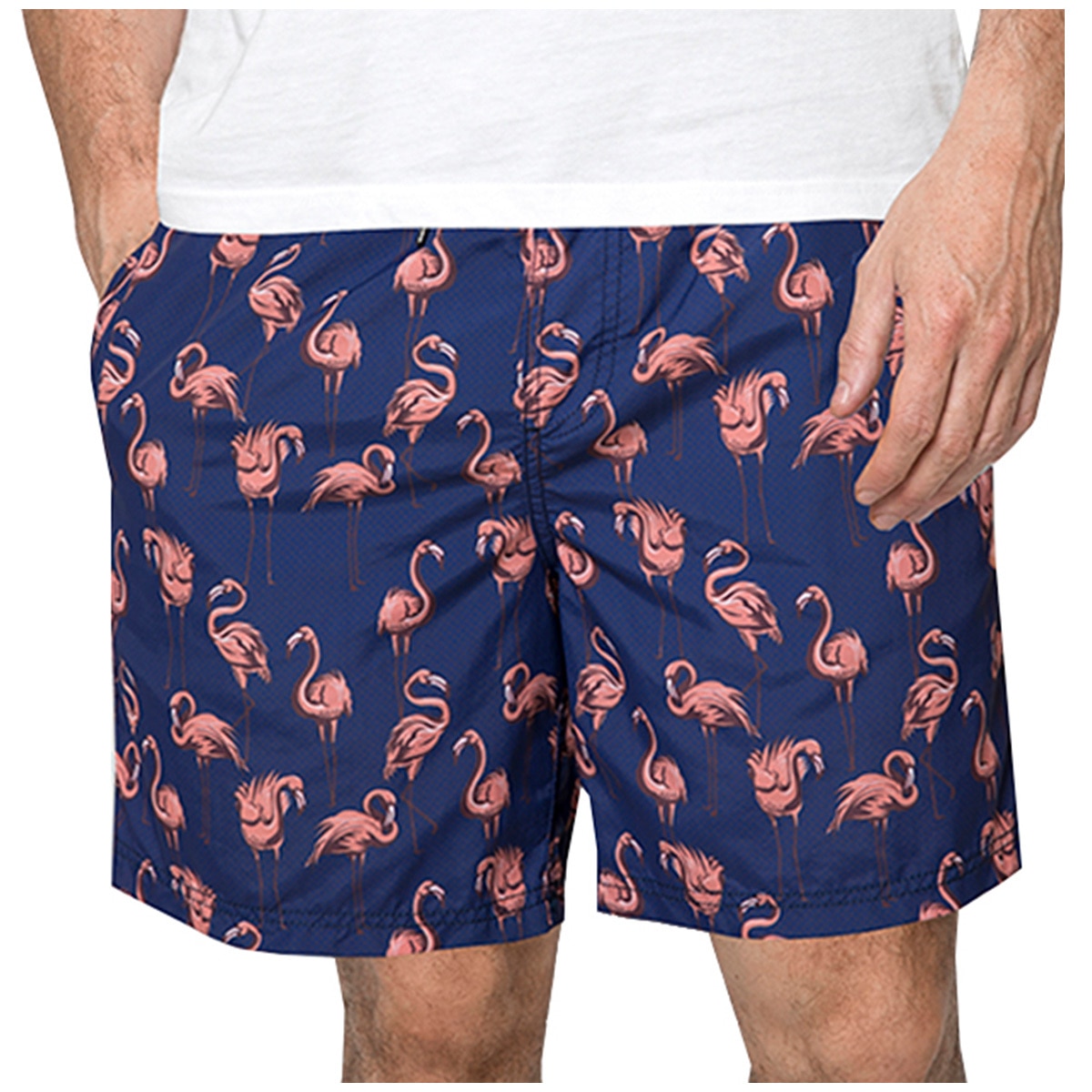 Coast Men's Swim Short - Pink Flamingo