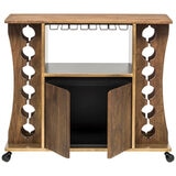 Wine Stash Contemporary Timber Bar Cart