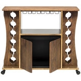 Wine Stash Contemporary Timber Bar Cart