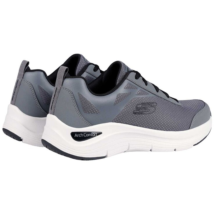 Skechers Mens Arch Comfort Shoe Grey