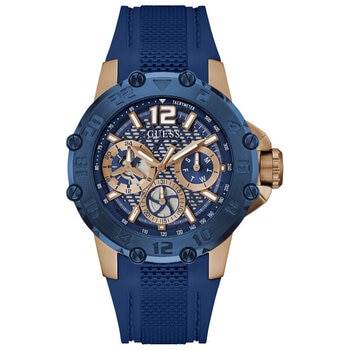 GUESS Contender Blue Two Tone Multifunction Men's Watch GW0640G3
