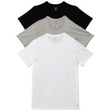 CK Crew Neck 3 Pack Tee - Black/Grey/White