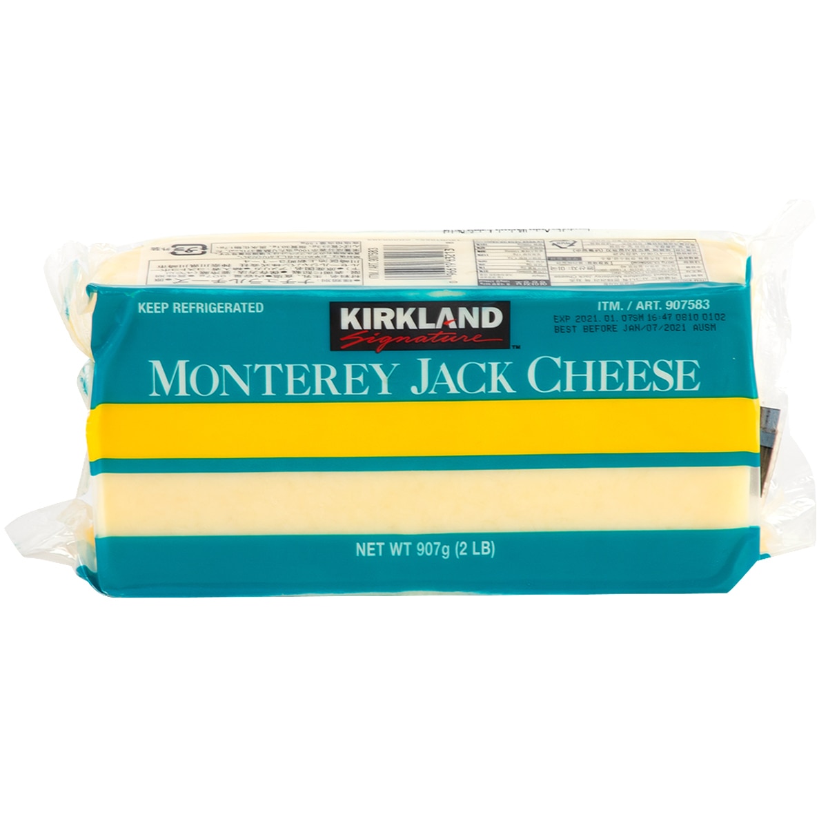 Kirkland Signature Monterrey Jack Cheese 907