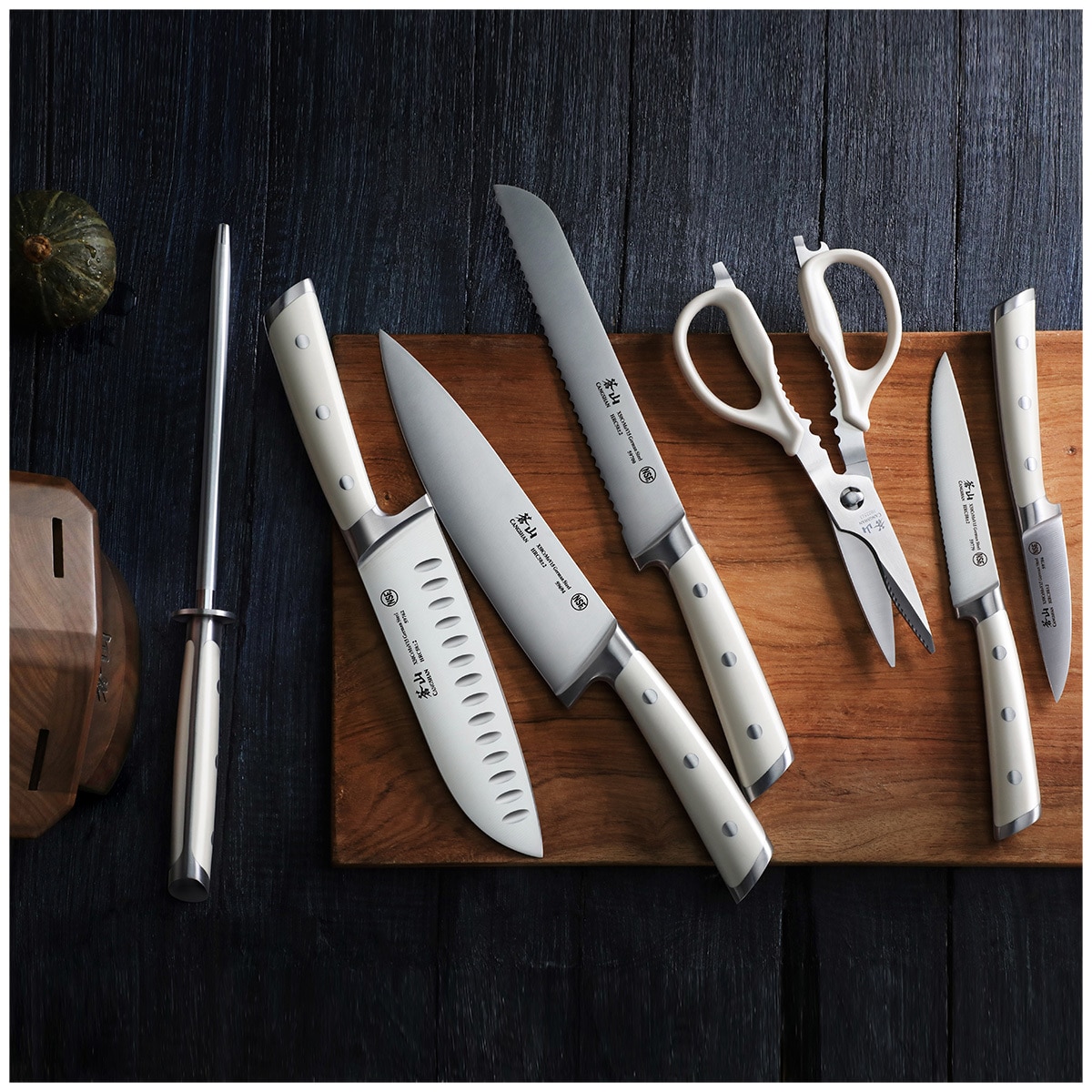 Cangshan S1 Series Walnut Knife Block Set 8 Piece