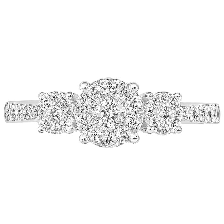 18KT White Gold 0.38ctw Diamond Ring