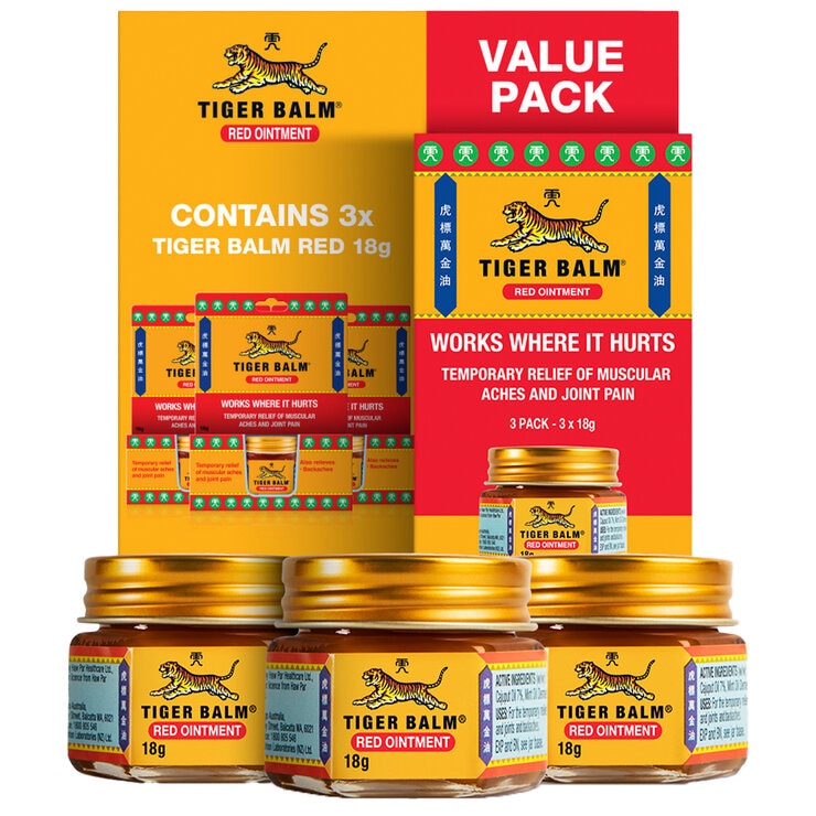 Tiger Balm Ointment 3 x 18g Tiger Balm Ointment 3 x 18g