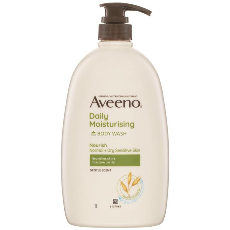 Aveeno Daily Moisturising Body Wash Gentle Scent 2x1L Aveeno Daily Moisturising Body Wash Gentle Scent 2x1L