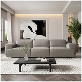 Valencia Valentina Leather Reclining Lounge 3 Seater Grey Color