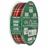 Kirkland Signature Wire Edged Holiday Ribbon 45.7m Kirkland Signature Wire Edged Holiday Ribbon 45.7m