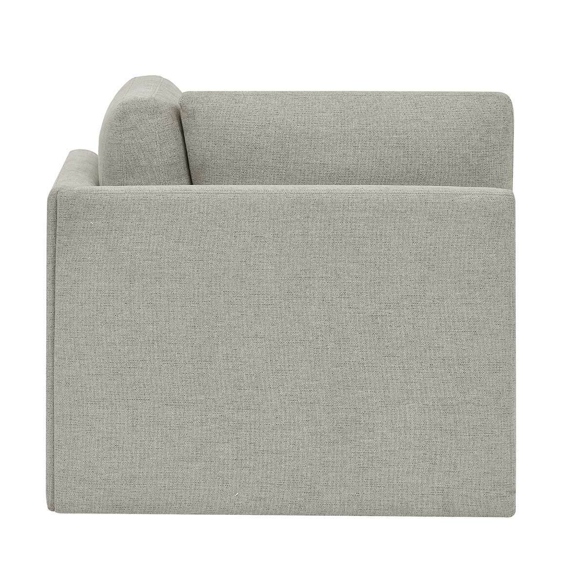 Thomasville 6PC Fabric Modular Sectional with Ottoman Light Grey