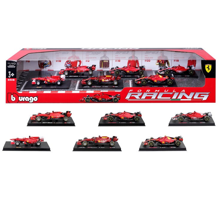 Maisto 1:43 Formula Racing Die Cast 6 Pack Ferrari Maisto 1:43 Formula Racing Die Cast 6 Pack Ferrari