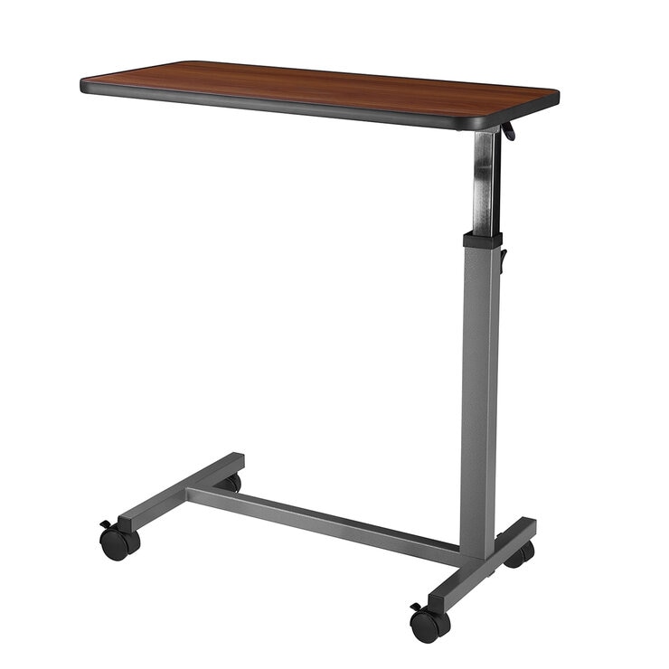 Altus Adjustable Overbed Table with Rolling Lockable Wheels