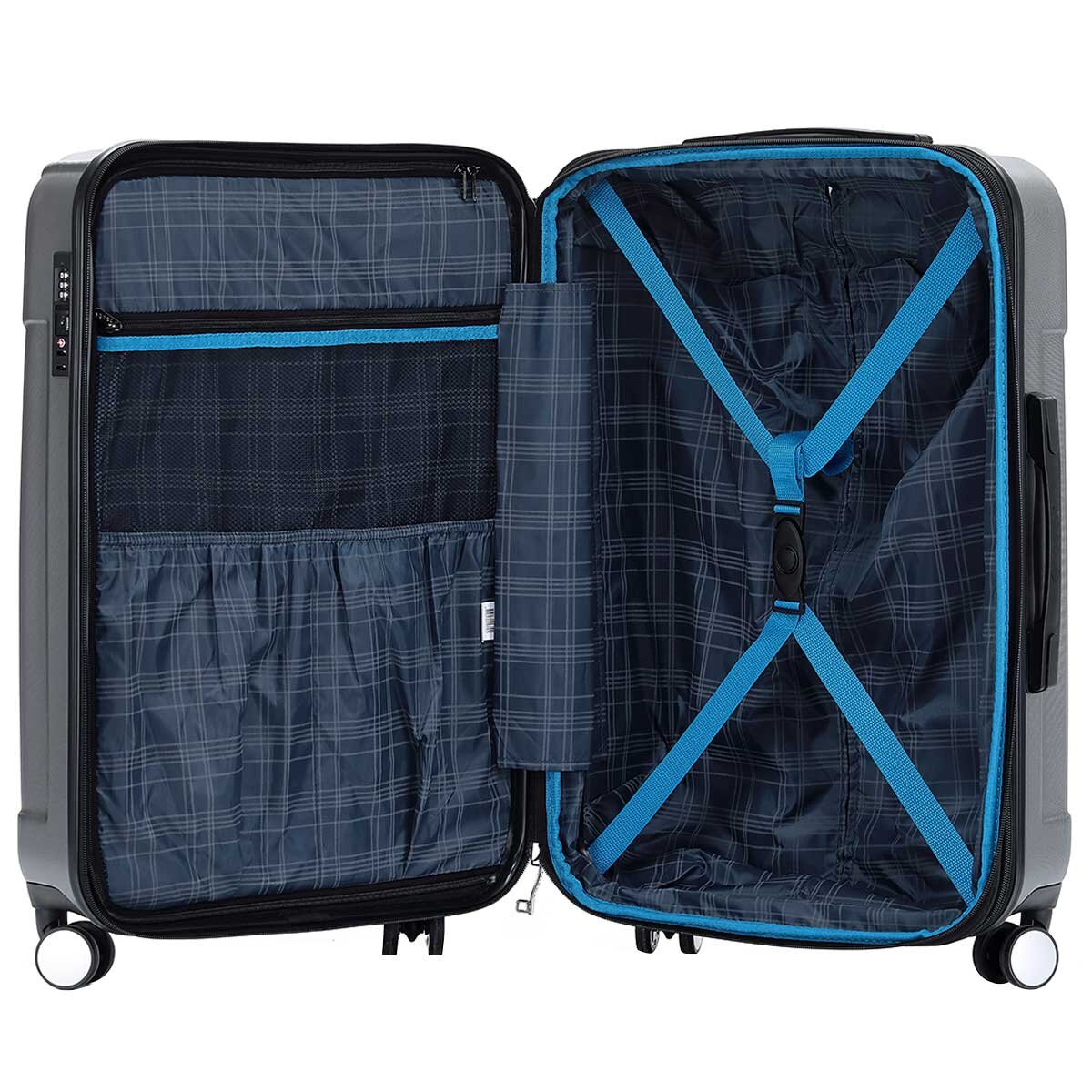 Tosca Matrix Range 3 Piece Luggage Set Black