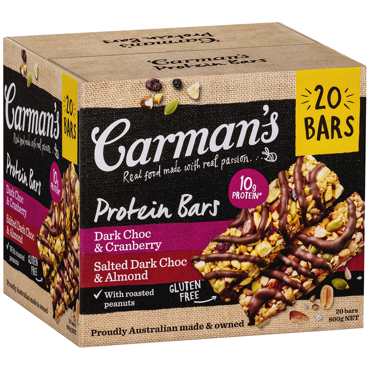 Carman's Gourmet Protein Bars 20 x 40g | Costco Australia