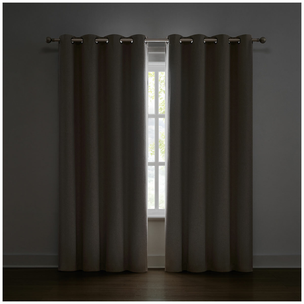 Piper Blackout Curtain Window Panel 2 Pack Beige