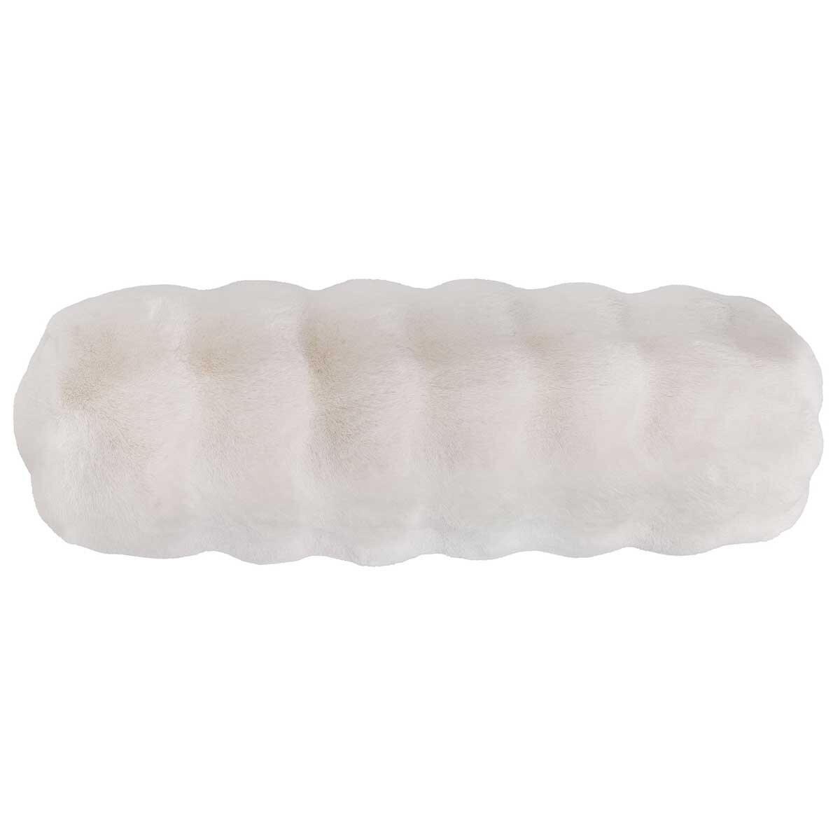 Mon Chateau Faux Fur Pillow Ivory