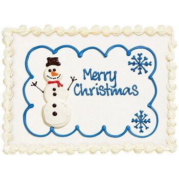 Christmas Snowman Cake