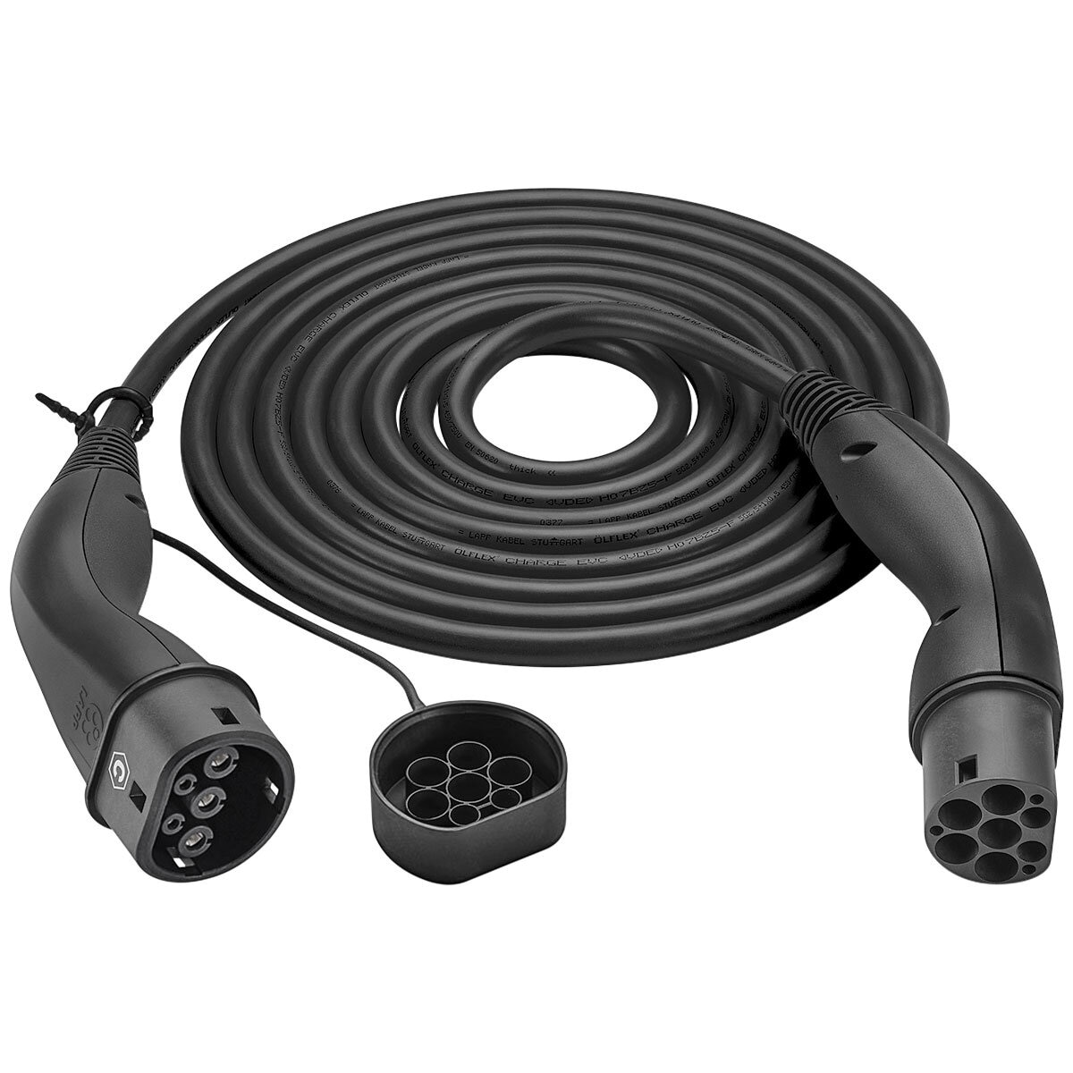 LAPP EV Helix Charge Cable Type 2 (7.4kW-1P-32A) 5M Black